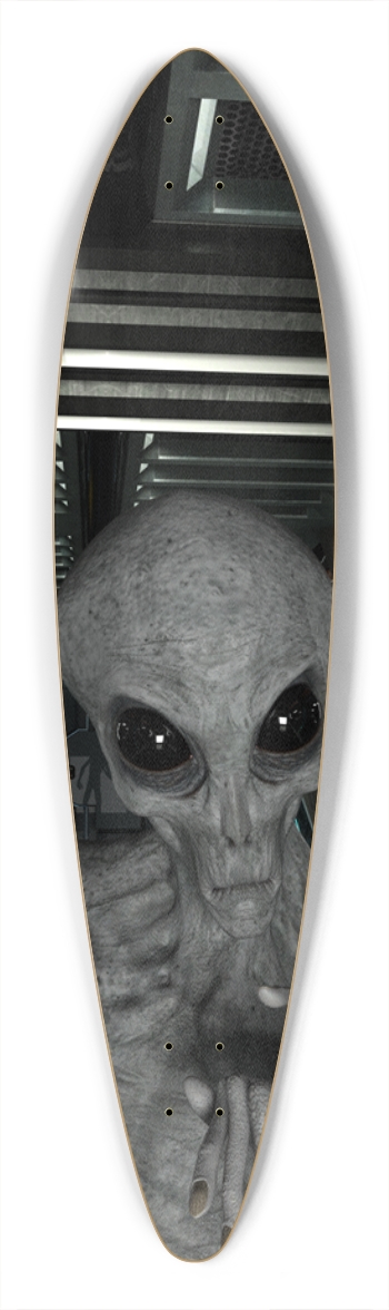 Aliens are here Pintail Longboard