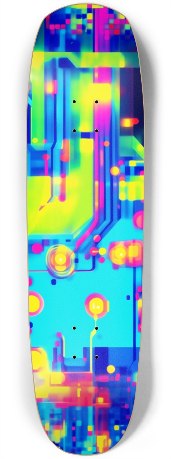 Neon Circuits Square Nose