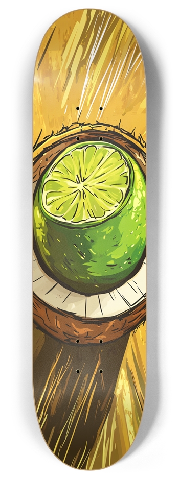 Lime In Da Coconut 8 Inch Skateboard Deck