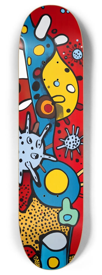 Faces Virus 8 Inch Skateboard Deck