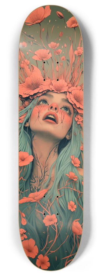 Yokei Flowers 8 Inch Skateboard Deck