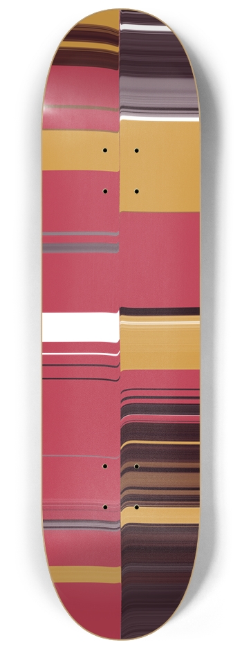 Striped Skateboard Bold and Rhythmic Background 8-1/4 Skateboard Deck