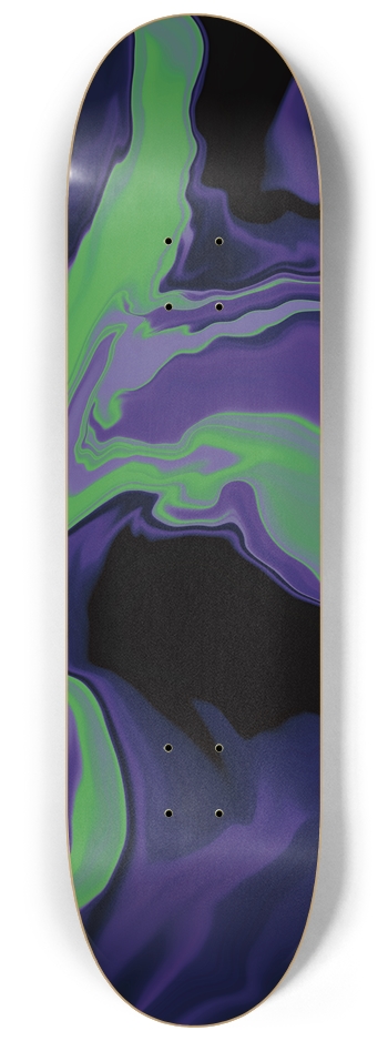 Green Oil Spill 8-1/4 Skateboard Deck