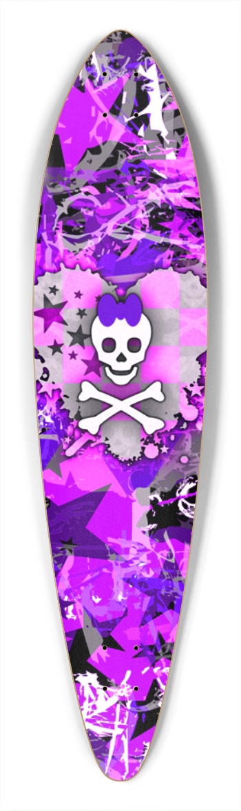 Purple Princess Heart Skull