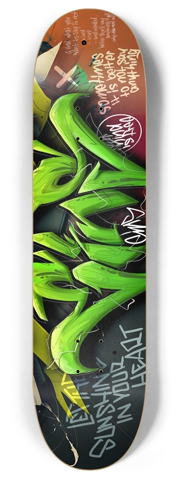 EINS retro notes 8 Inch Skateboard Deck