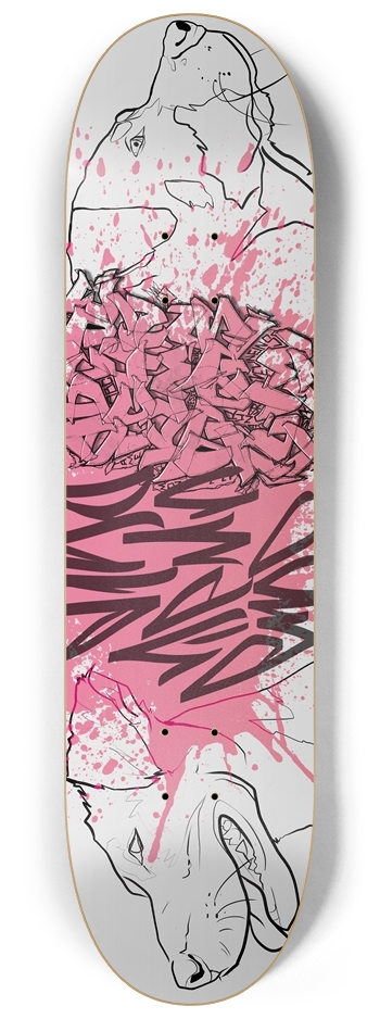 Tags and dogs 8-1/4 Skateboard Deck