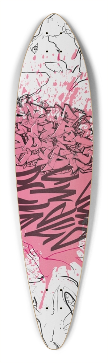 Tags and dogs Pintail Longboard