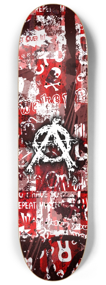 Anarchy Grunge 8-1/4 Skateboard Deck