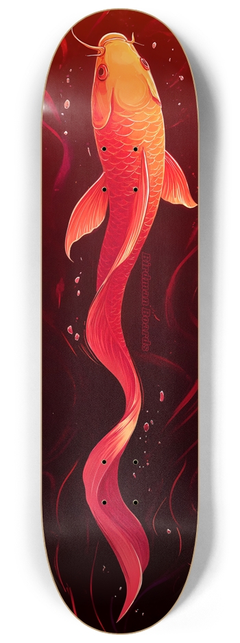 Red Koi 8-1/4 Skateboard Deck