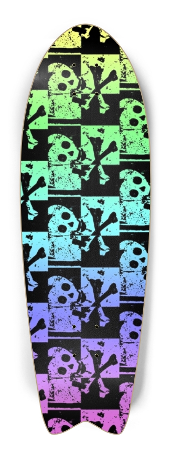 Rainbow Skull Checkers