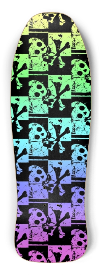 Rainbow Skull Checkers