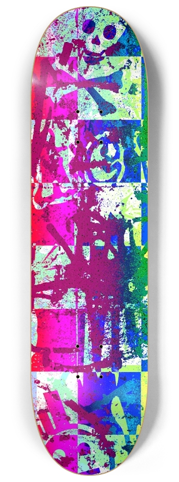 Rainbow Urban Graffiti 8-1/4 Skateboard Deck