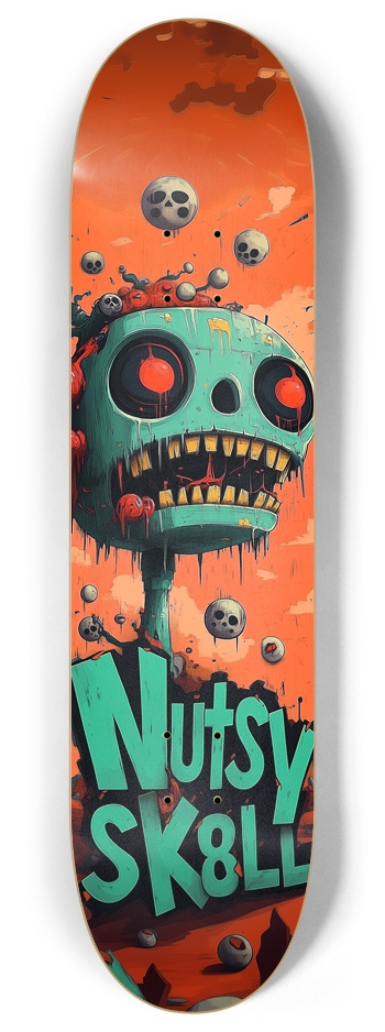 Nutsy Robot Sk8LL Deck 8 Inch Skateboard Deck