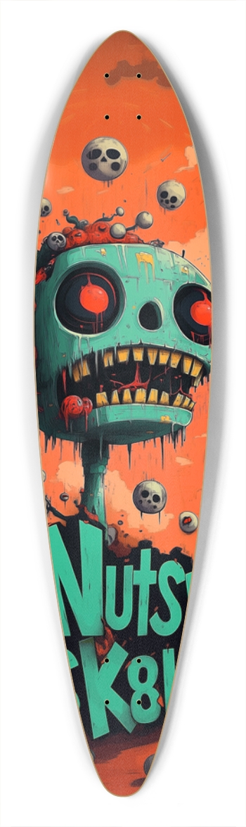 Nutsy Robot Sk8LL Deck Pintail Longboard