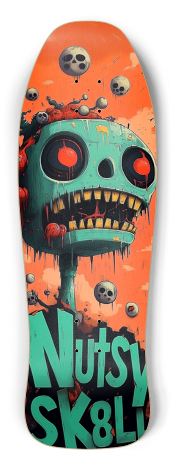 Nutsy Robot Sk8LL Deck Shredder Shape