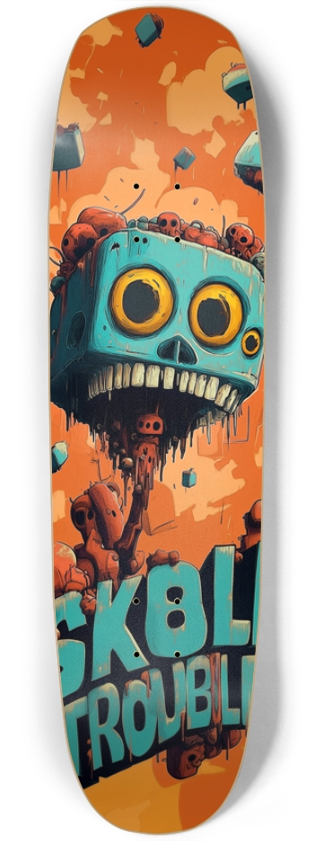 ROBOT SK8LL Trouble Deck Square Nose