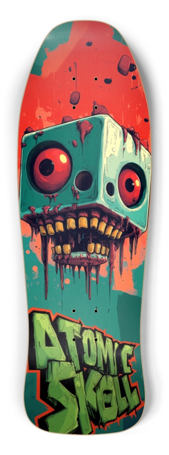 ATOMIK SK8LL Custom Deck Shredder Shape