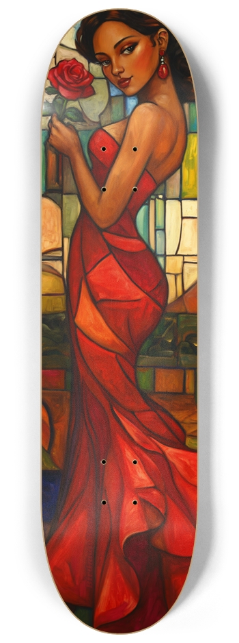 Lady Rose 8-1/4 Skateboard Deck
