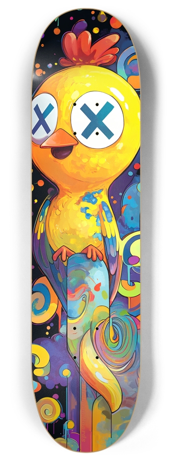 Trippin Chicken 8 Inch Skateboard Deck