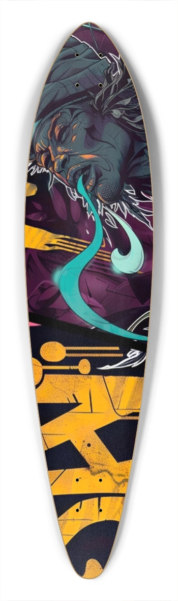 Papa smurf Pintail Longboard