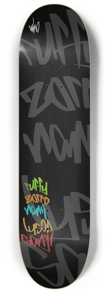 The one piece 8-1/4 Skateboard Deck