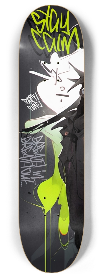 Stay calm oreo 8 Inch Skateboard Deck