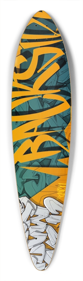 Backside ABC Pintail Longboard