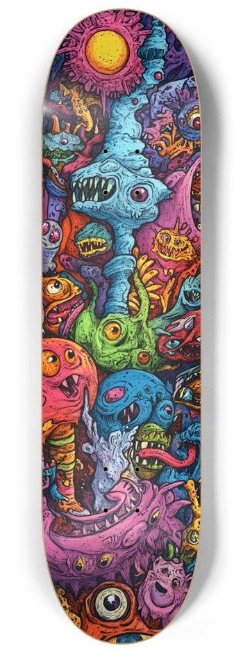 Mindscream custom Skateboard design  8-1/4 Skateboard Deck