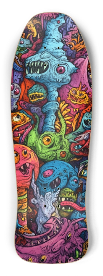 Mindscream custom Skateboard design Shredder Shape