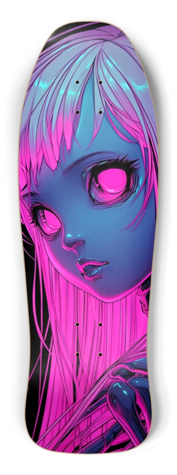 Cyberpunk pink Skull Doll Shredder Shape