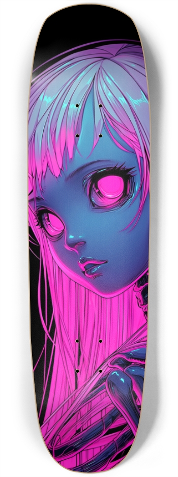 Cyberpunk pink Skull Doll