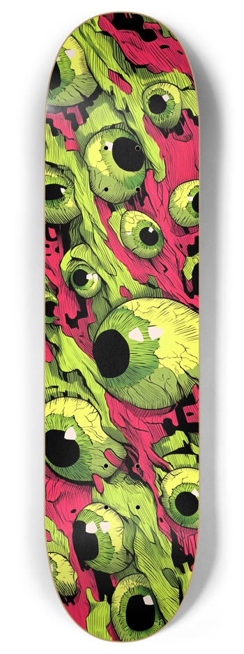 Monster Uggly eyes 8 Inch Skateboard Deck