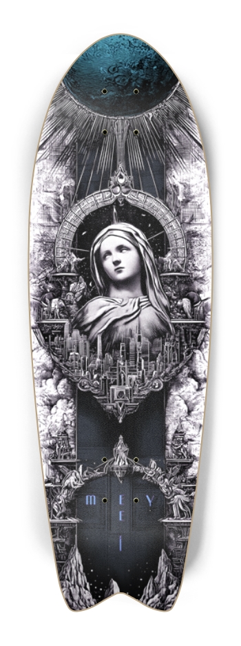 (White is transparent) Mary keeps watch