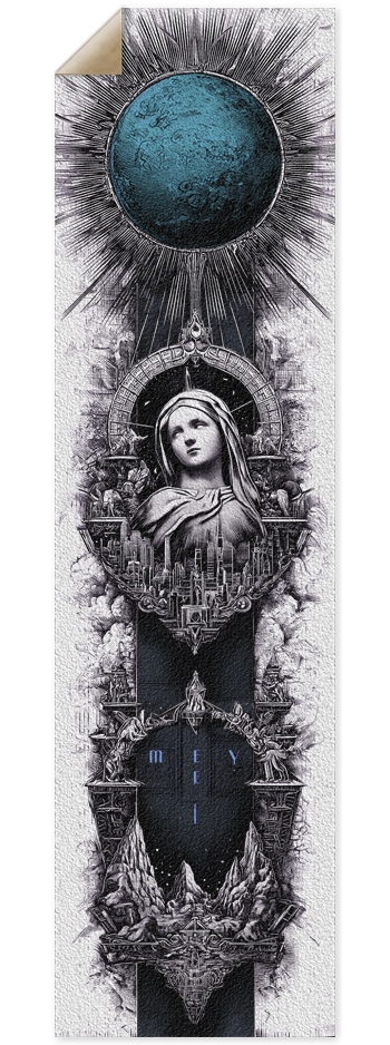 (White is transparent) Mary keeps watch
