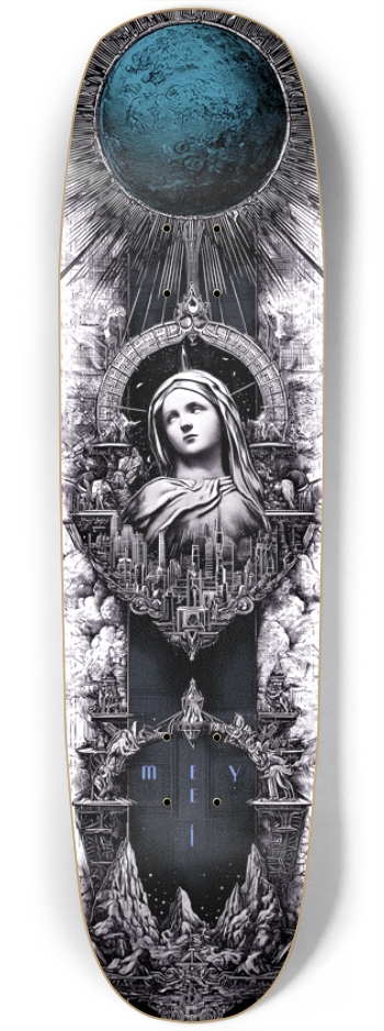(White is transparent) Mary keeps watch