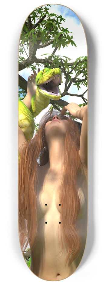 Eve and the snake 8-1/4 Skateboard Deck