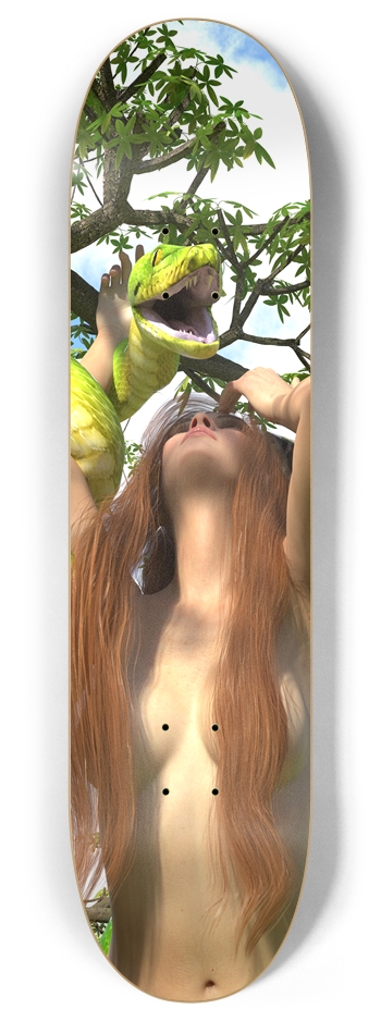 Eve and the snake 8 Inch Skateboard Deck