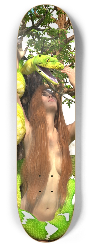 Eve and the snake 8 Inch Skateboard Deck