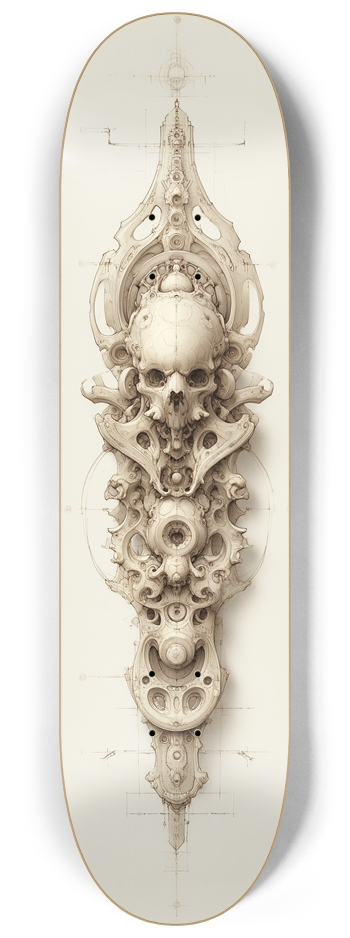 Alien Skull Artifact 8-1/4 Skateboard Deck