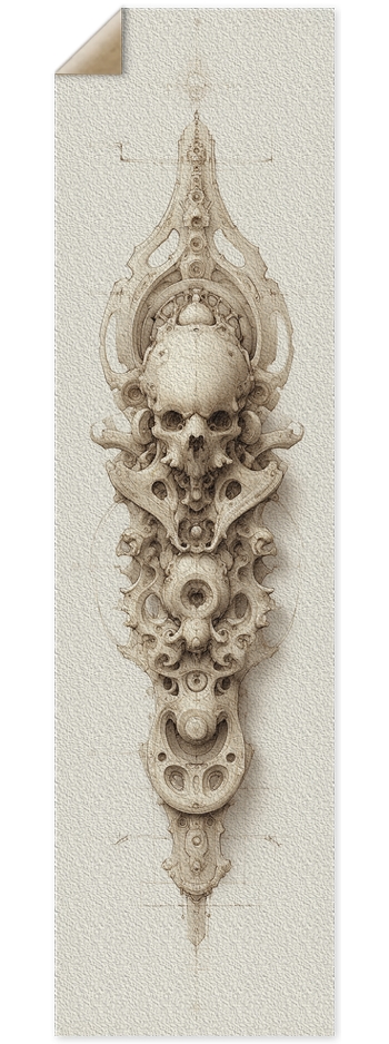 Alien Skull Artifact 9 x 33 Inch Griptape