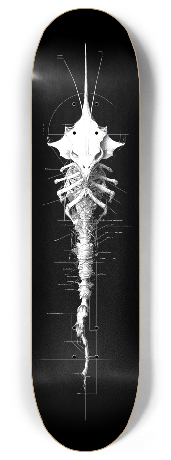 (White is transparent) Insectoid 8 Inch Skateboard Deck