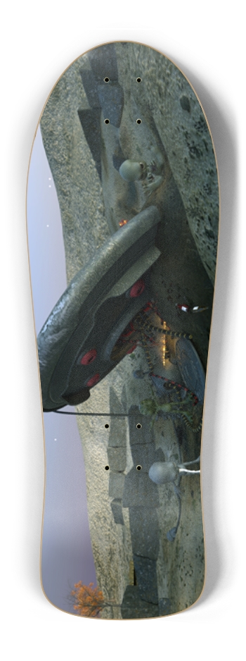 UFO Alien Crash Old School Shape