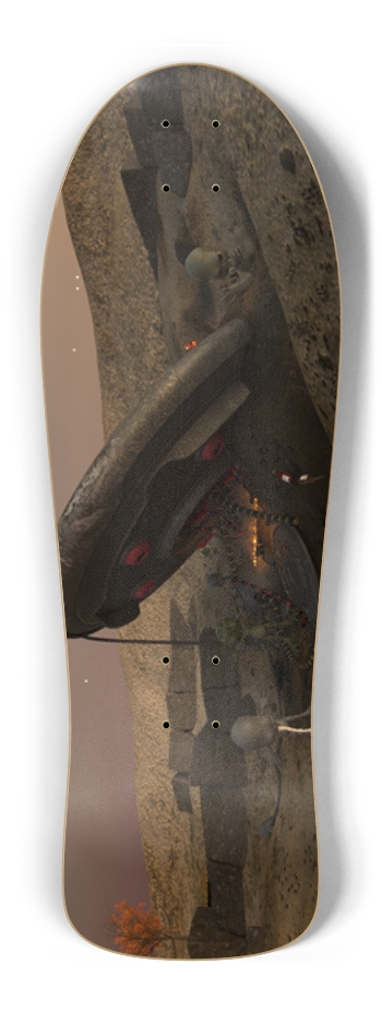 UFO Alien Crash Old School Shape