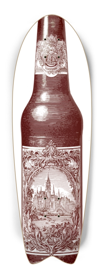 (White is wood deck) Vintage Beer Fish Tail
