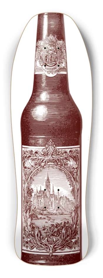 (White is wood deck) Vintage Beer