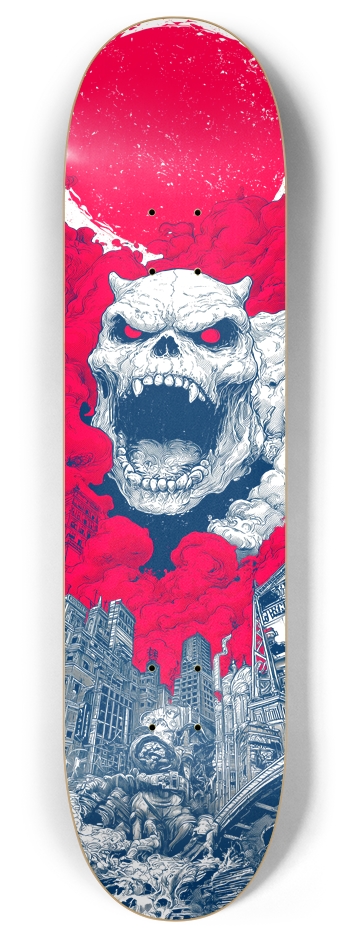 (White is wood) Zoo York Monster 8 Inch Skateboard Deck