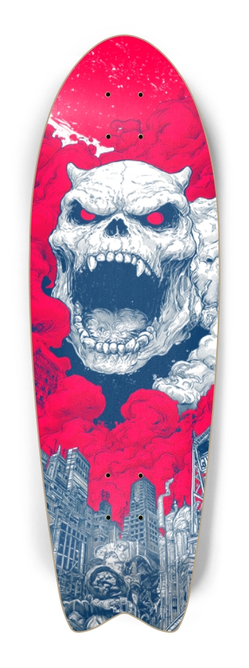 (White is wood) Zoo York Monster Fish Tail