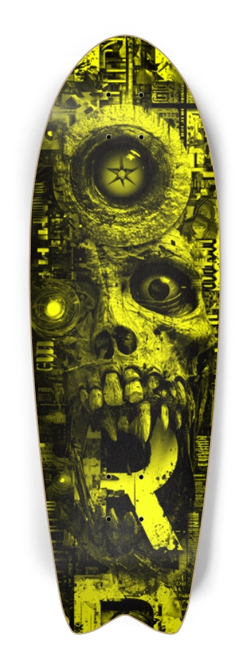 Horror Skull Fish Tail