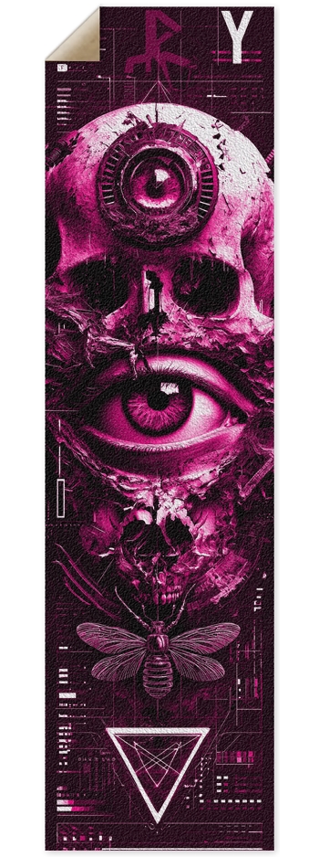 Purple Metal Skull