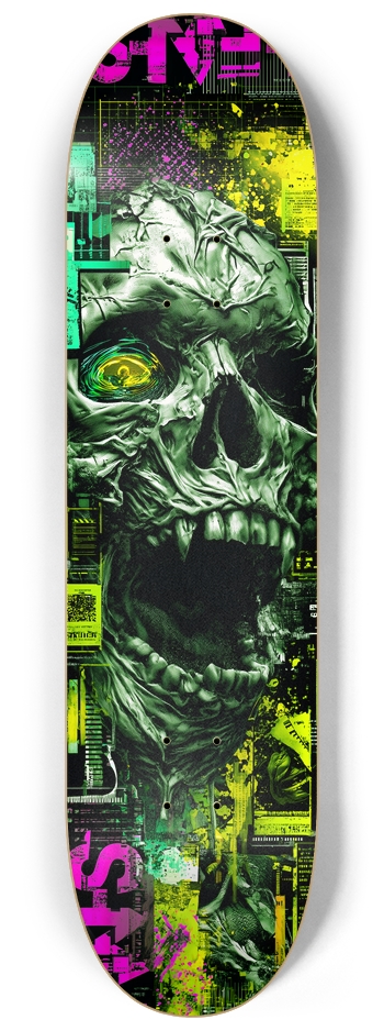Horror Skull 8-1/4 Skateboard Deck